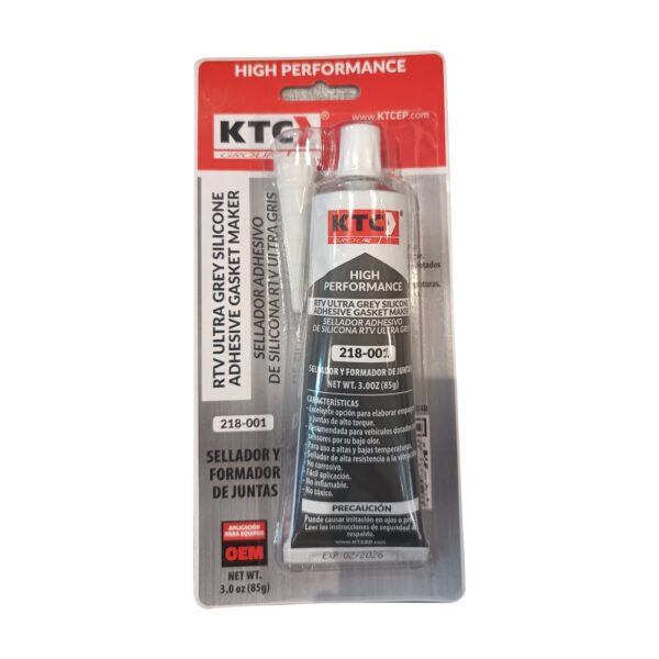 SELLADOR ADHESIVO DE SILICONA ULTRA GREY - RTV 85G
