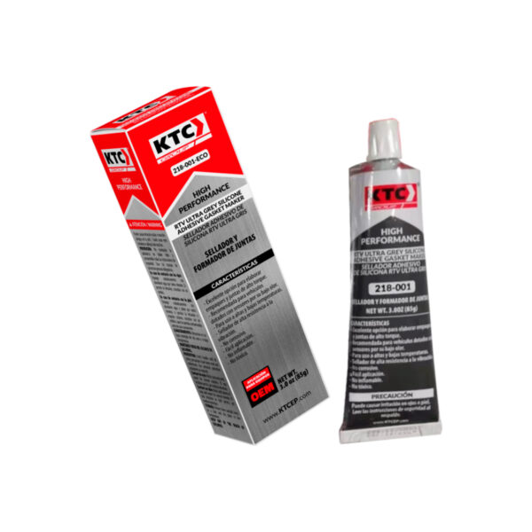 SELLADOR ADHESIVO DE SILICONA ULTRA GREY-RTV 85GR