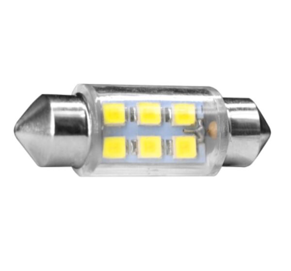 37 BOMBILLO FESTON T11X36MM 6 LED BLANCO 2835 SMD