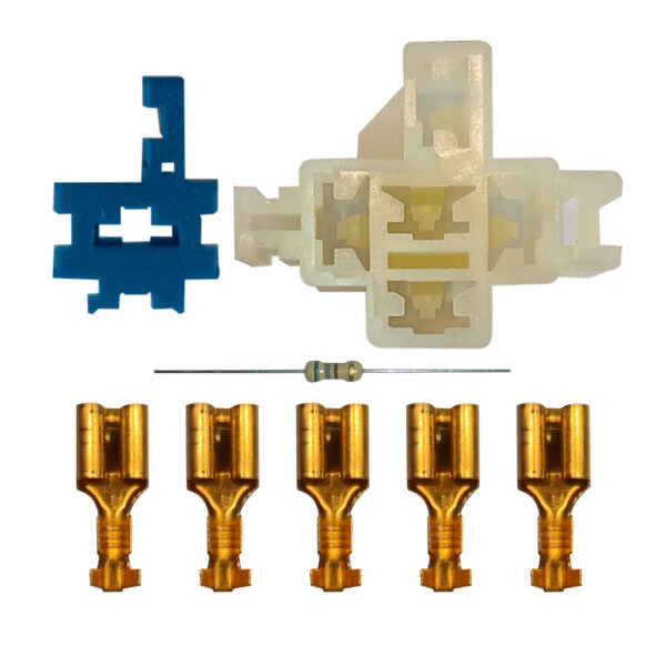 SOCKET RELAY 5P PLASTICO SIN CABLE-ENCAJABLES
