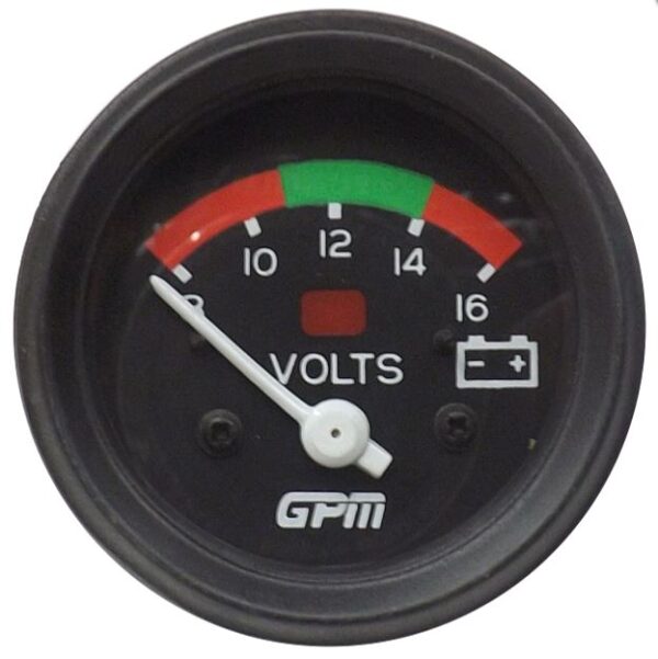MEDIDOR VOLTIMETRO 12V CON LUZ INDICADORA T.NEGRO-