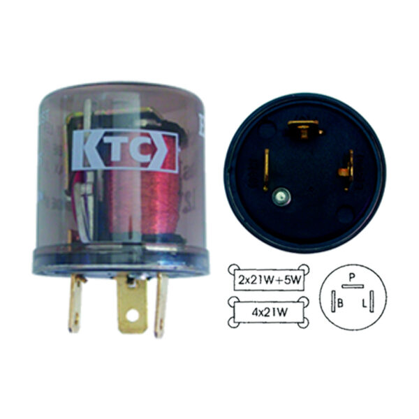 FLASH 24V 3P ELECTRONICO UNIVERSAL 6 BOMBILLOS