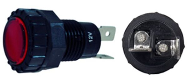 SWITCH PILOTO 12V TIPO MERIT LED ROJO