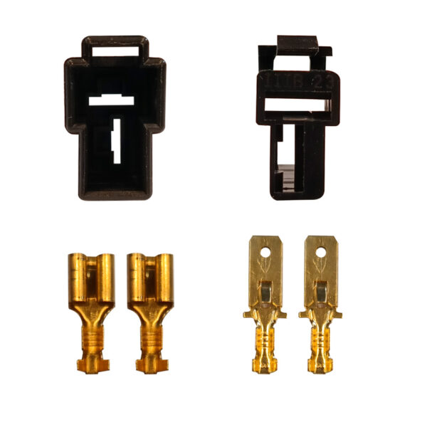 SOCKET 2 VIAS SIN CABLE PLASTICO NEGRO