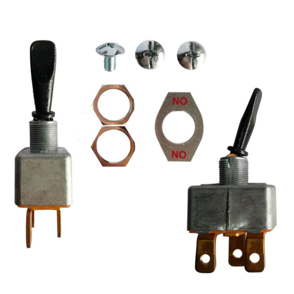 SWITCH 3 GOLPES 3P CODILLO METALICO NEGRO 50AMP ON