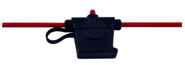 PORTAFUSIBLE ELECTRONICO CON TAPA Y LED INDICADOR