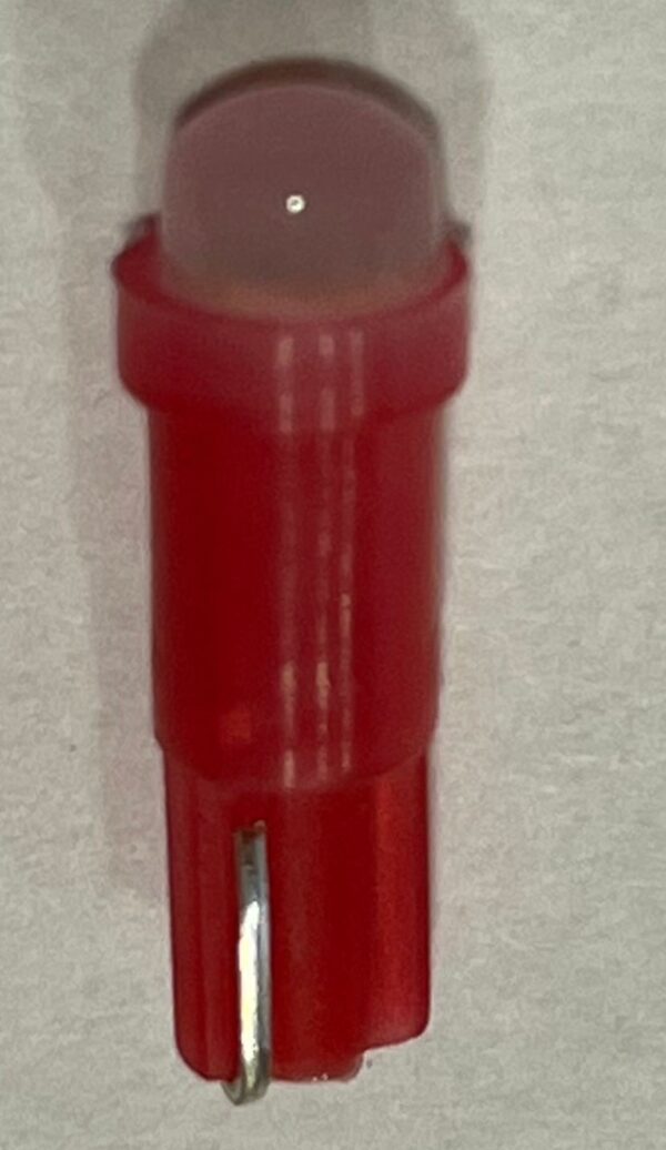 BOMBILLO T5 12V LED COB 3 CHIP FIJO ROJO 12V