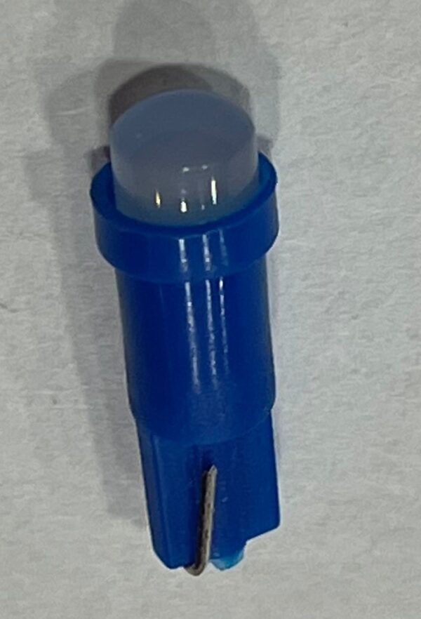 BOMBILLO T5 12V LED COB 3 CHIP FIJO AZUL 12V