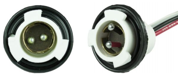 SOCKET LAMPARA 7020 3 GUIAS 2 CONTACTOS ENCAUCHETA