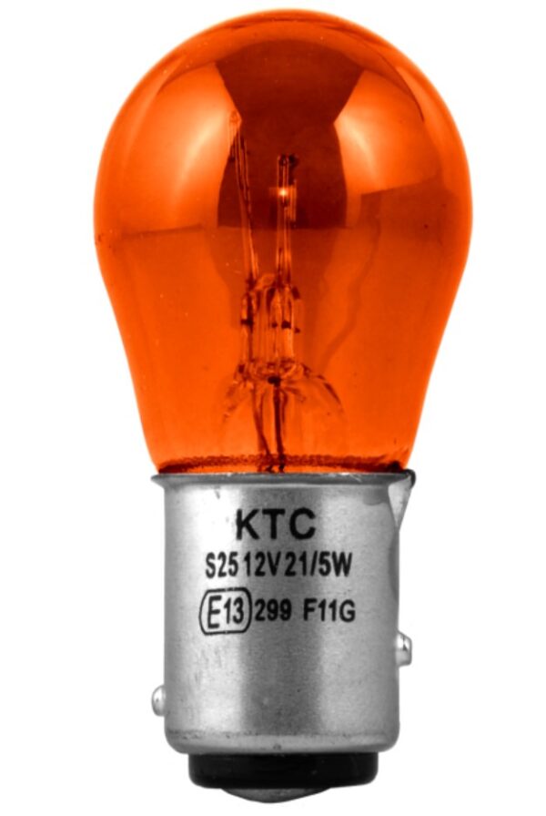 BOMBILLO 1034 12V 21/5W S25 BAY15D AMARILLO AMBAR