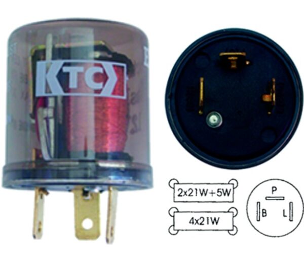 FLASHER 24V 3C 6 BOMBILLO BAJITO