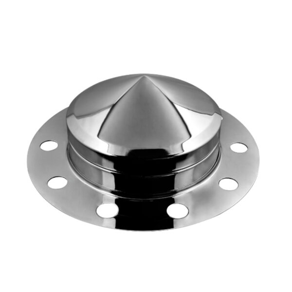 TAPA EJE DELANTERO METALICO CROMADO- 3 PIEZAS- PUN