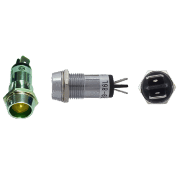 SWITCH PILOTO 12V TIPO LED AMARILLO