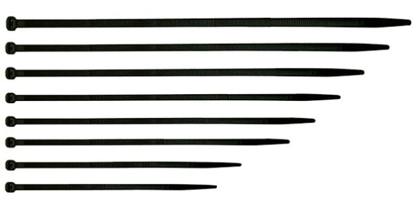 ABRAZADERA PLASTICA NEGRA 450X7.5MM GPM