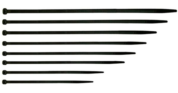 ABRAZADERA PLASTICA NEGRA 100X2.5MM GPM