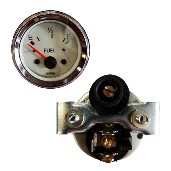 MARCADOR GASOLINA SIN FLOTADOR 12V TABLERO BLANCO