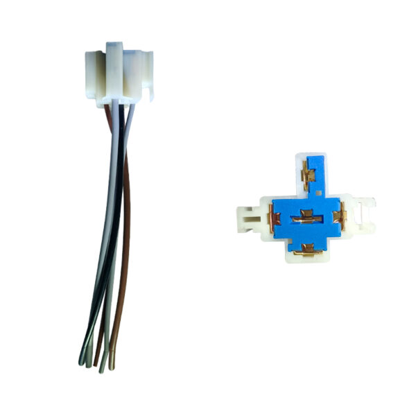 SOCKET RELAY 5P PLASTICO CON CABLE CON DIODO-ENCAJ