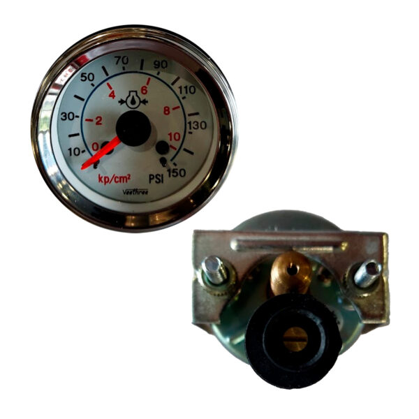 MARCADOR ACEITE MECANICO 150PSI TABLERO BLANCO ARO