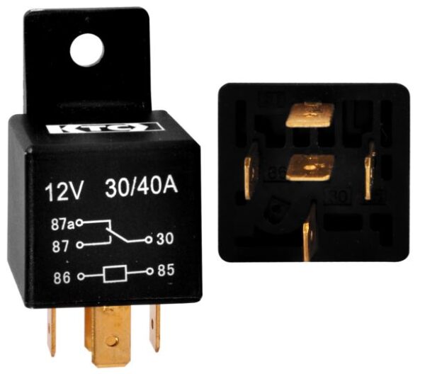 RELAY 12V 5P LUCES UNIVERSAL 30/40 AMPERIOSCONMUTA