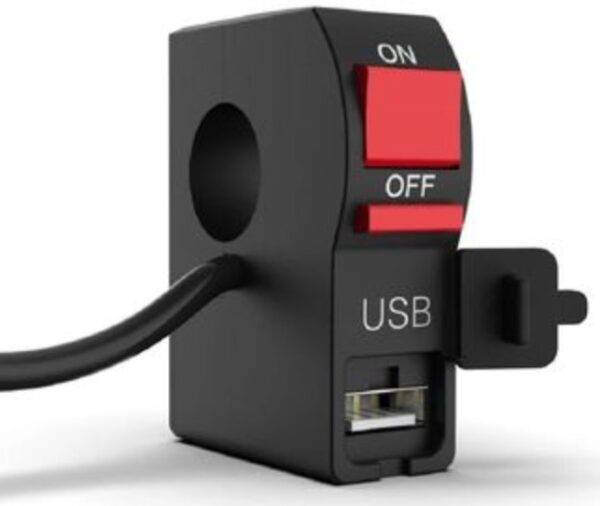 SWITCH INTERRUPTOR CON USB PARA MOTO