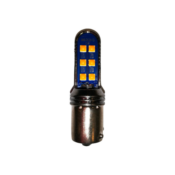 BOMBILLO LED 1141 12LED SMD AMBAR 12-24V MV UND