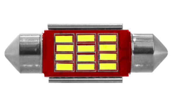 BOMBILLO FESTON T11X36MM 10 LED BLANCO 4014 SMD CA
