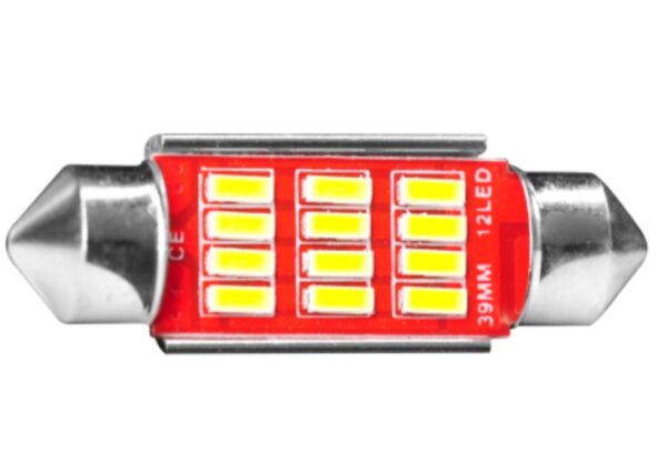 BOMBILLO FESTON T11X39MM 12 LED BLANCO 4014 SMD CA