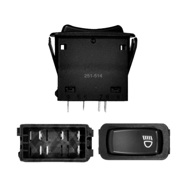 SWITCH LUCES 6P MACK CH-CV-CX 3 POSICIONES (1MR432
