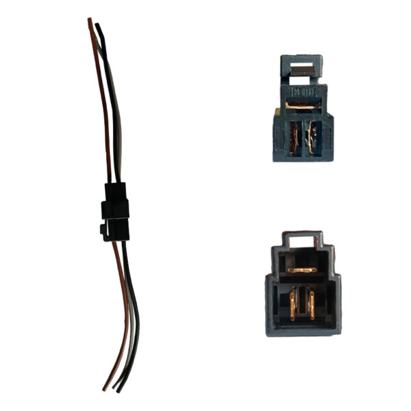 SOCKET 3 VIAS CON CABLE PLASTICO NEGRO (CABLE 14)