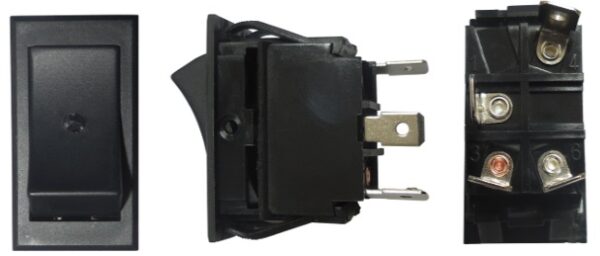 SWITCH 1 GOLPE 4 CONTACTOS TECLA PILOTO BLANCO 4.3