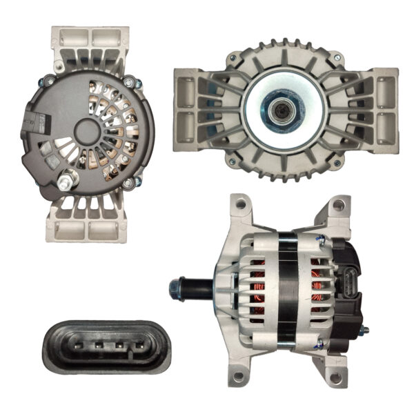 ALTERNADOR 12V-160AAMP 24SI BASE CUADRADA (8007-80