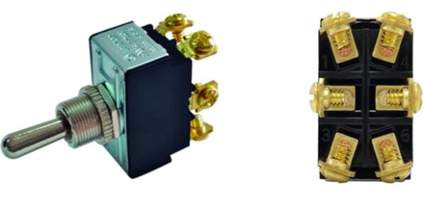 SWITCH 2 GOLPES 6C CODILLO ON-OFF-ON (34577)