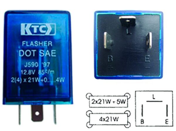 FLASHER 12V 3C LUV - MAZDA-NHR-NKR-NPR-CARROS JAPO