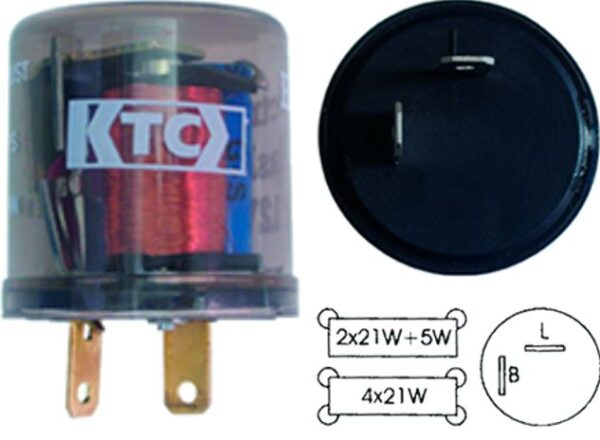FLASHER 12V 2C 6 BOMBILLOS PARA LED SECUENCIADOR