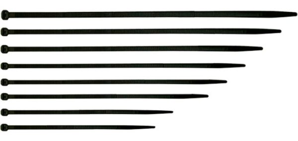 ABRAZADERA PLASTICA NEGRA 200X4.8MM GPM